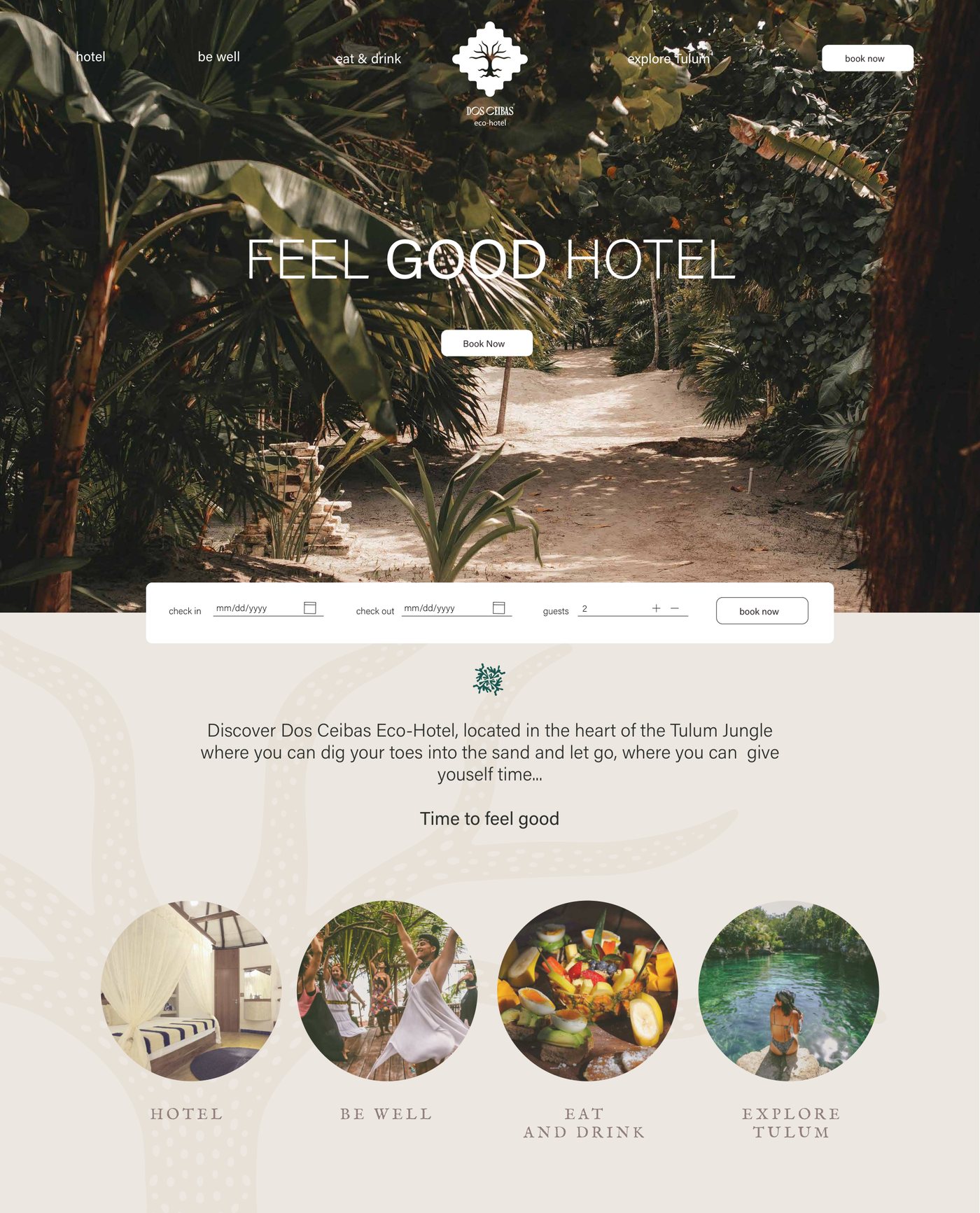 Dos Ceibas website design