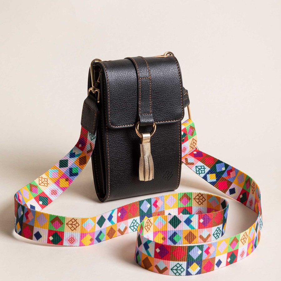 The pictogram pattern system, woven as a strap