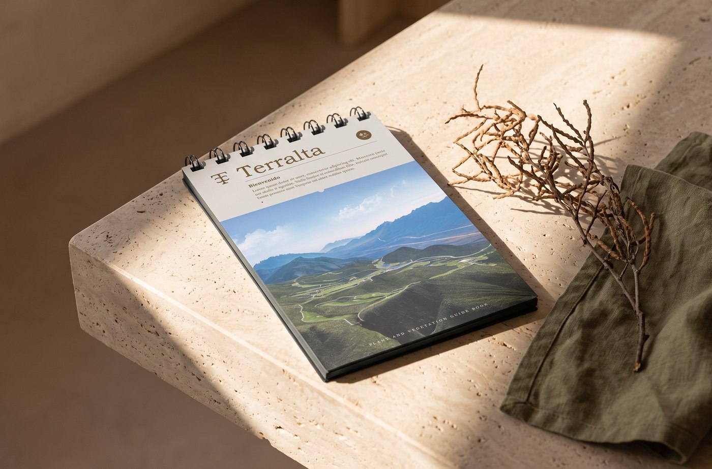 The Terralta brochure, wire-bound